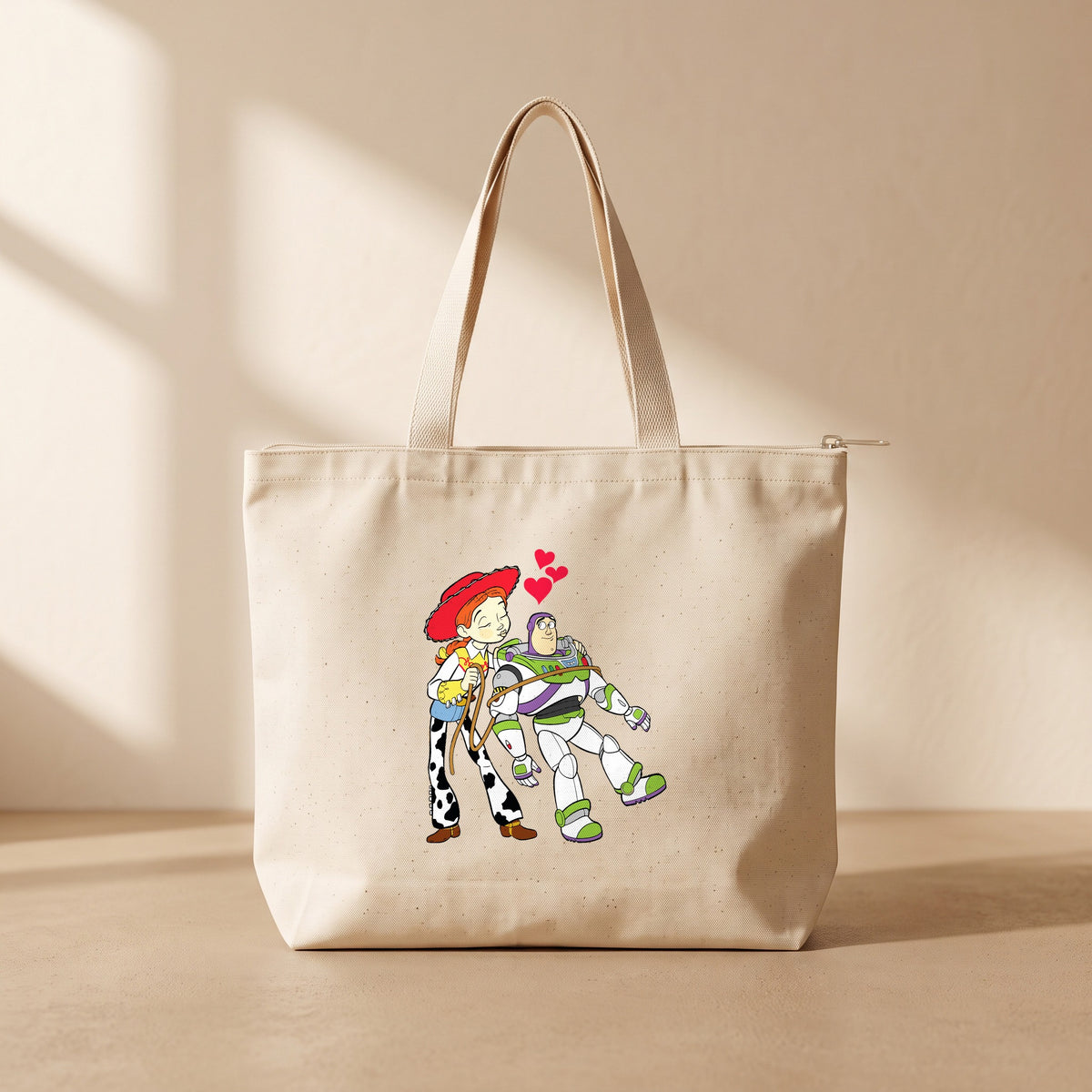Toy Story love - Fermuarlı Tote Bag
