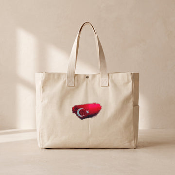 Türk - Çıtçıtlı Tote Bag