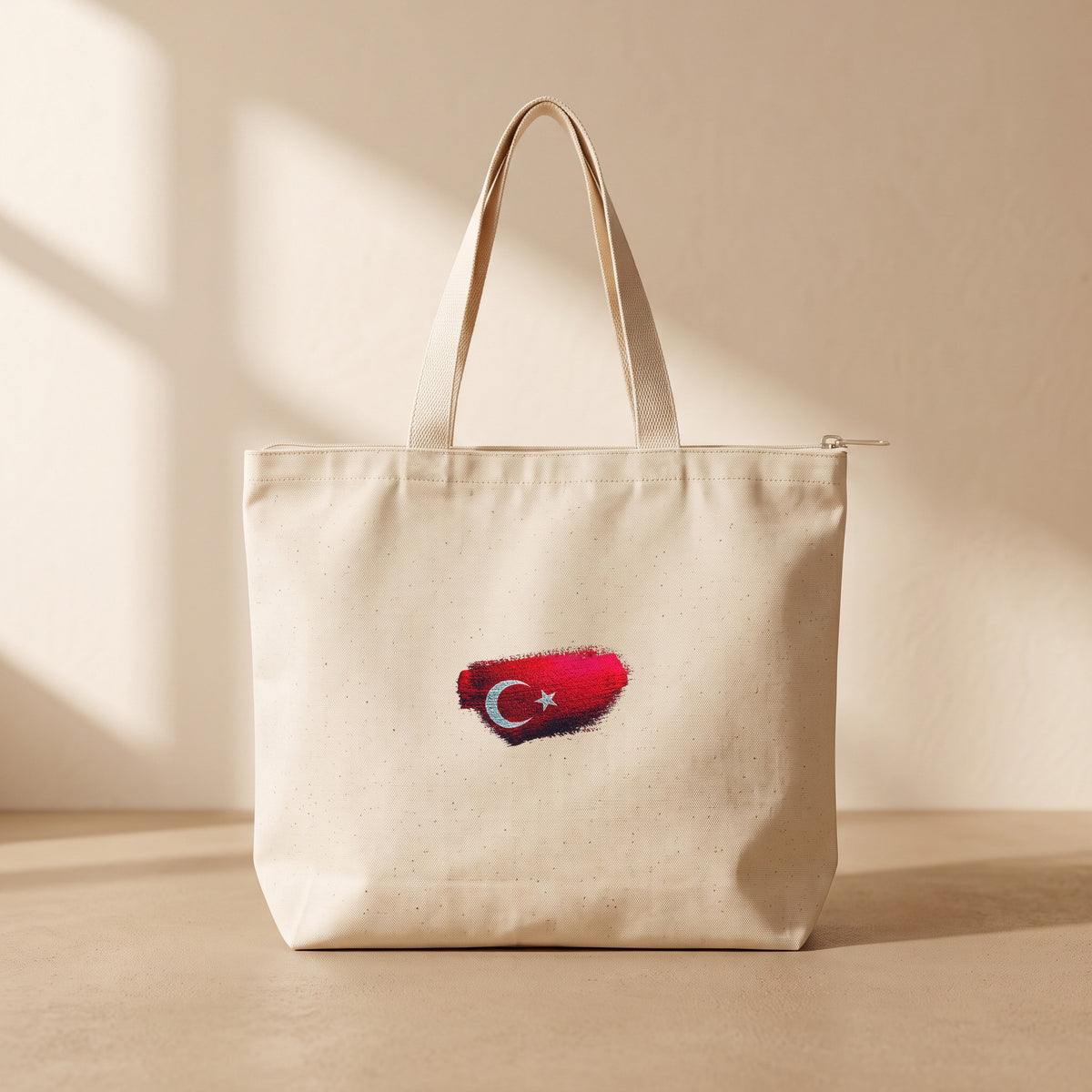 Türk - Fermuarlı Tote Bag