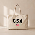 U.S.A - Çıtçıtlı Tote Bag
