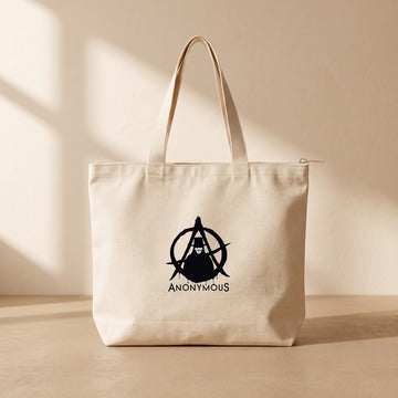 V For Vandetta - Fermuarlı Tote Bag