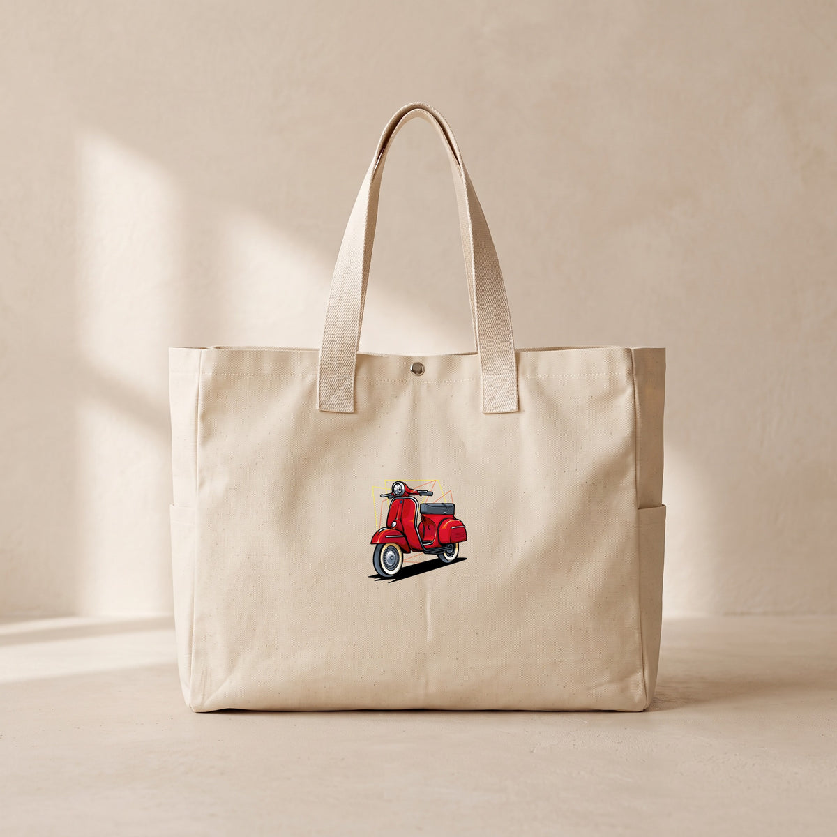 vespa - Çıtçıtlı Tote Bag
