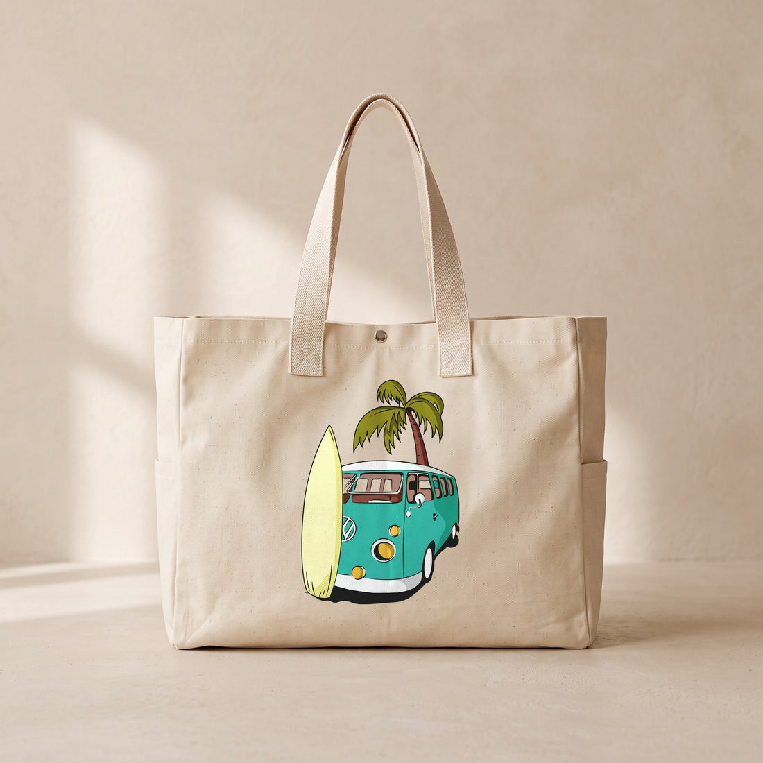 VW Camper Van - Çıtçıtlı Tote Bag