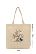Wild Paw - Kanvas Çanta - Krem