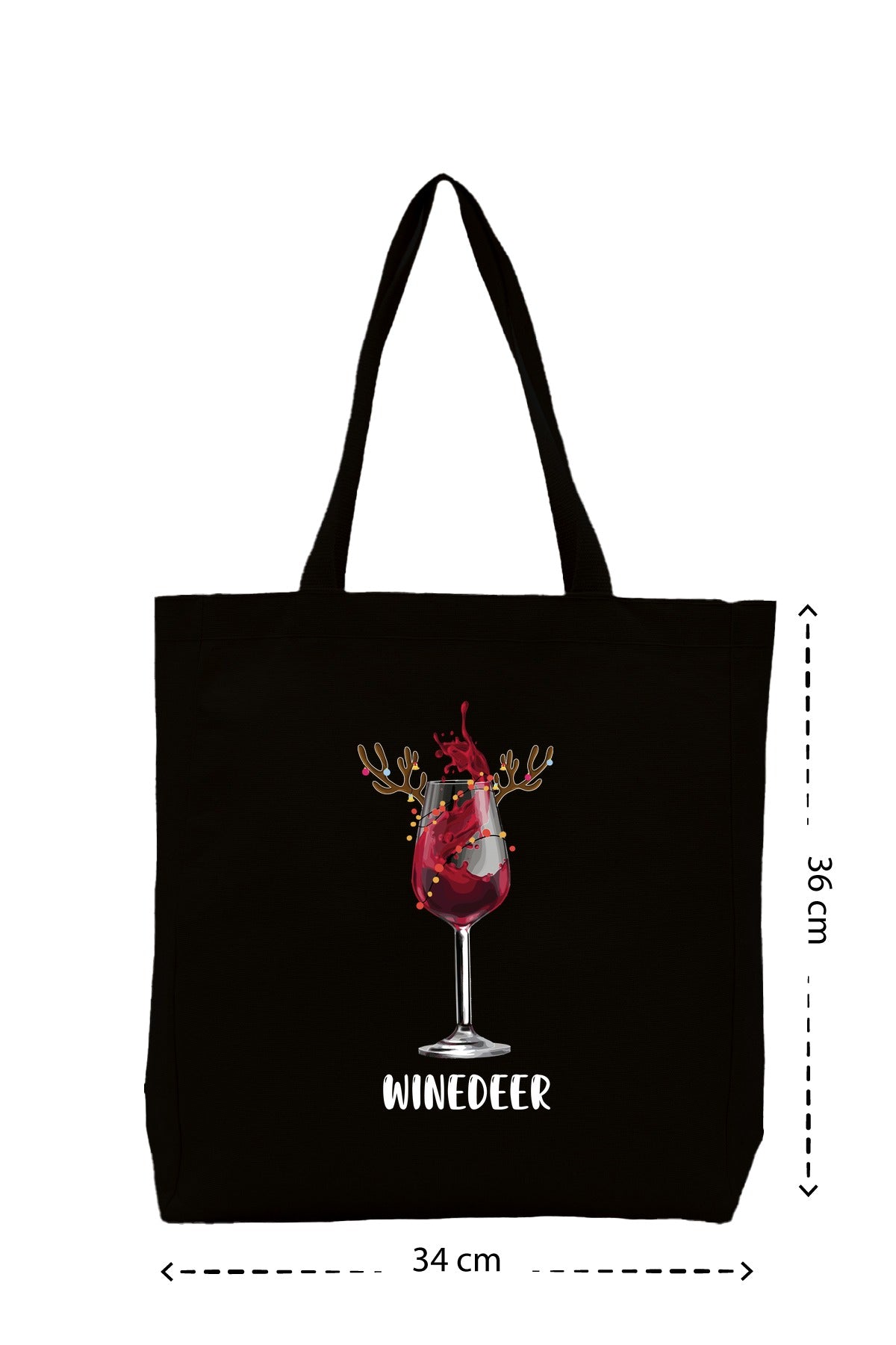 WineDeer - Kanvas Çanta - Siyah