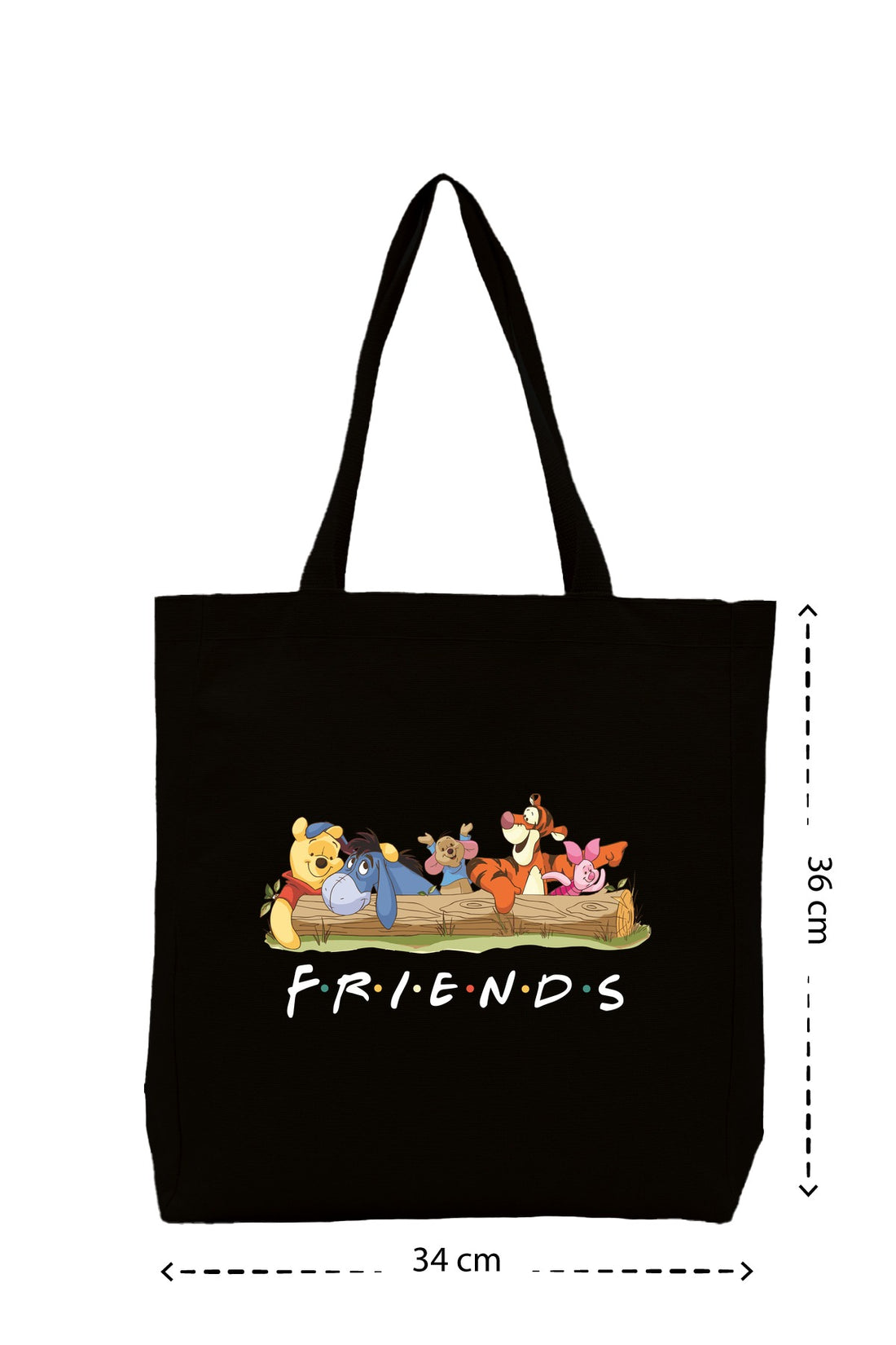 Winnie Friends - Kanvas Çanta - Krem