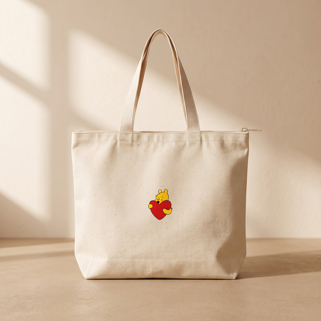 Winnie Love - Fermuarlı Tote Bag