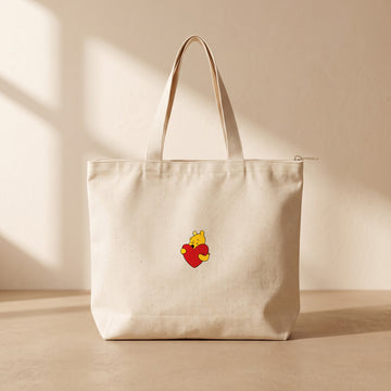 Winnie Love - Fermuarlı Tote Bag
