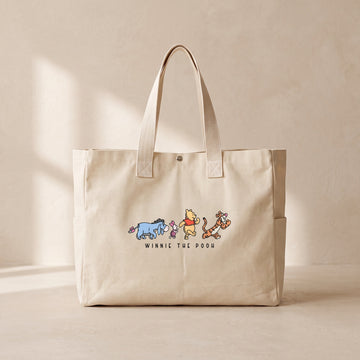Winnie The Pooh - Çıtçıtlı Tote Bag