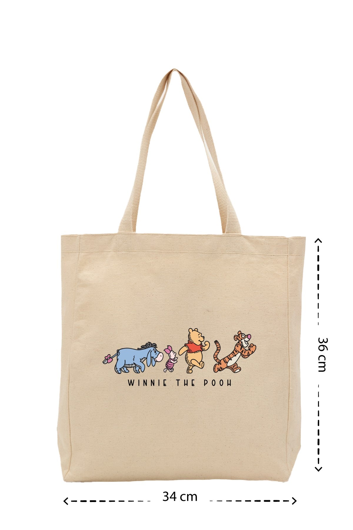 Winnie The Pooh - Kanvas Çanta - Krem