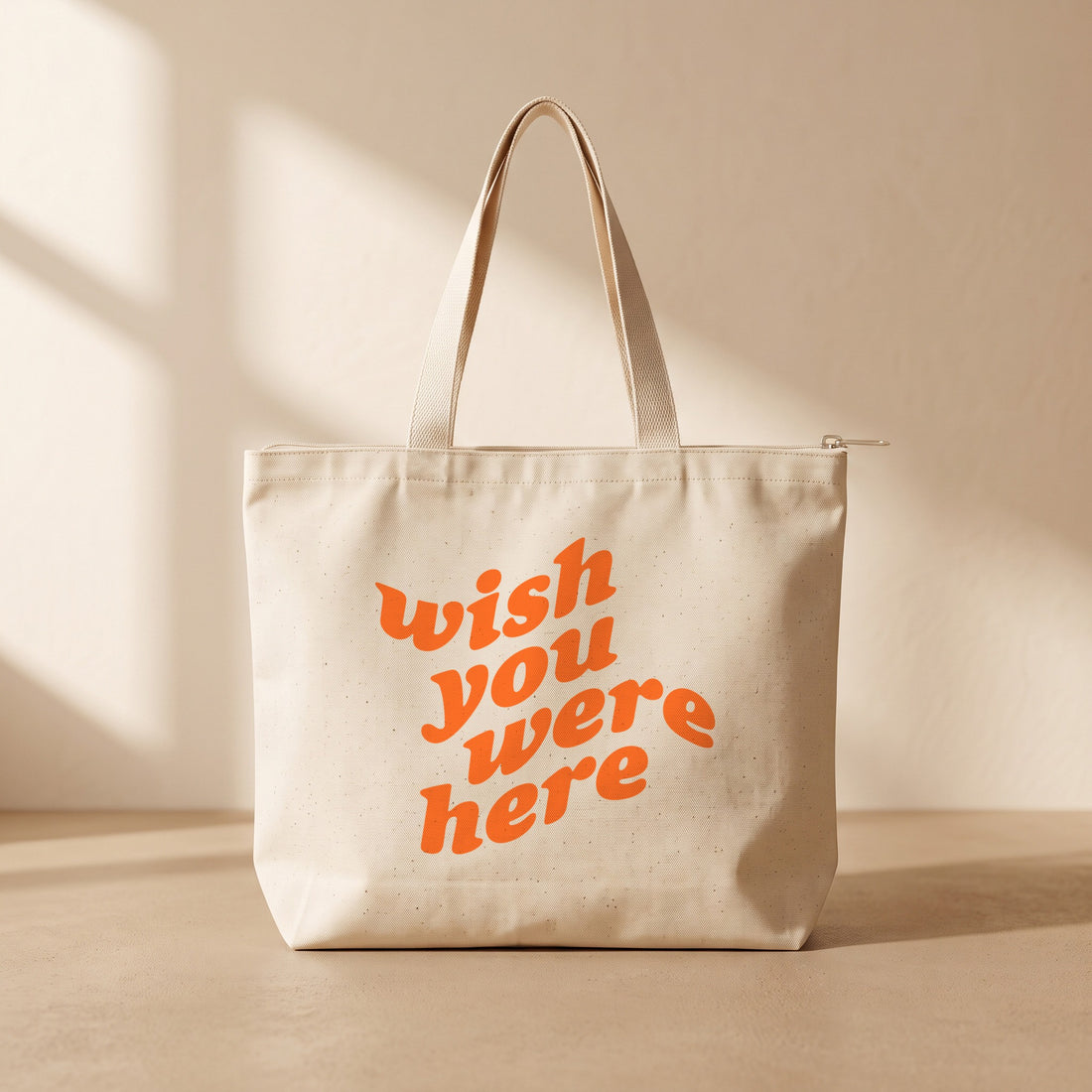 Wish You - Fermuarlı Tote Bag