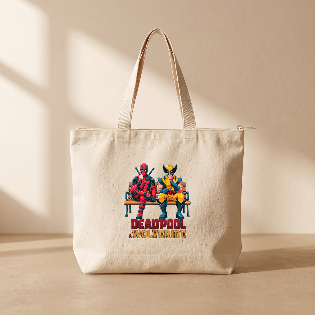 Wolverine Deadpool - Fermuarlı Tote Bag