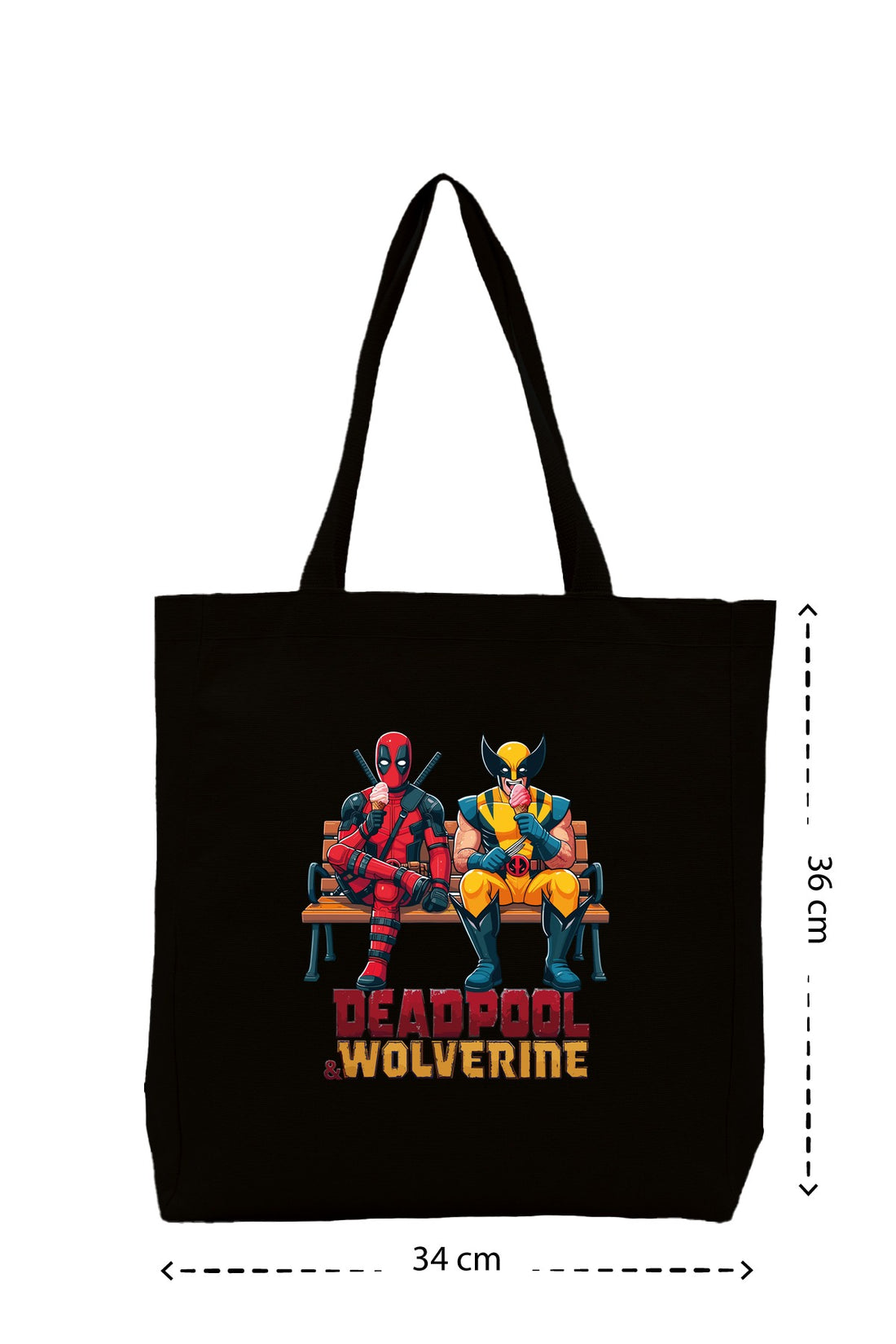 Wolverine Deadpool - Kanvas Çanta - Krem