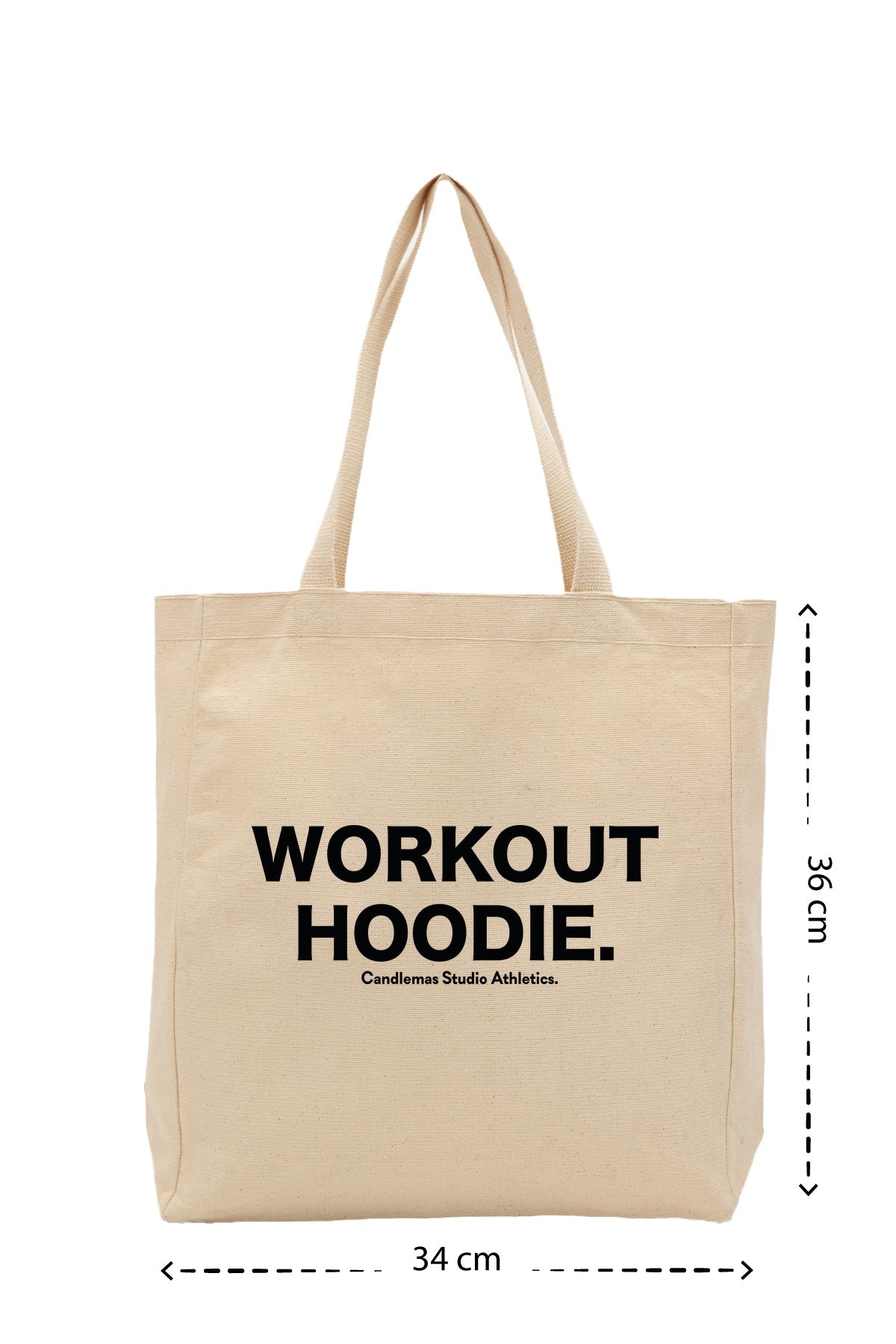 Workout Hoodie - Kanvas Çanta - Krem