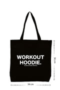 Workout Hoodie - Kanvas Çanta - Siyah
