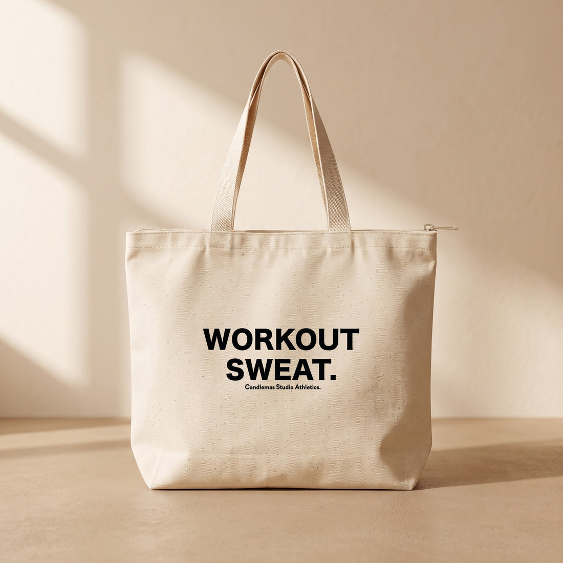 Workout sweat - Fermuarlı Tote Bag
