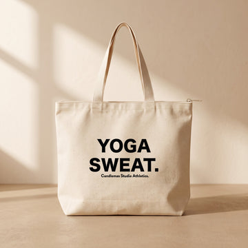 Yoga sweat - Fermuarlı Tote Bag