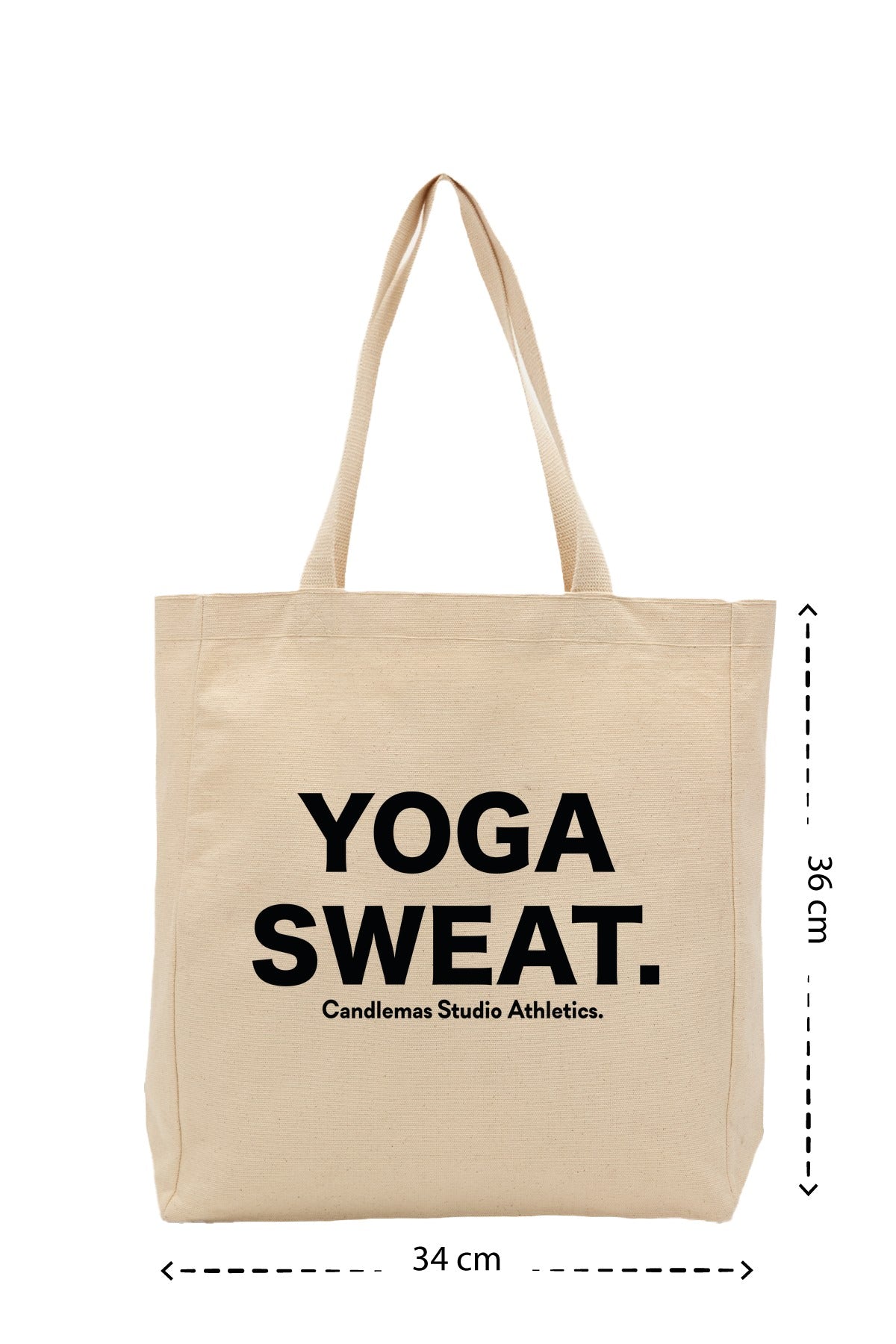 " Yoga sweat " - Kanvas Çanta - Krem