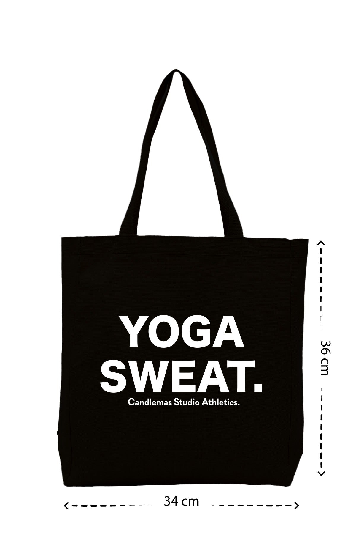" Yoga sweat " - Kanvas Çanta - Siyah