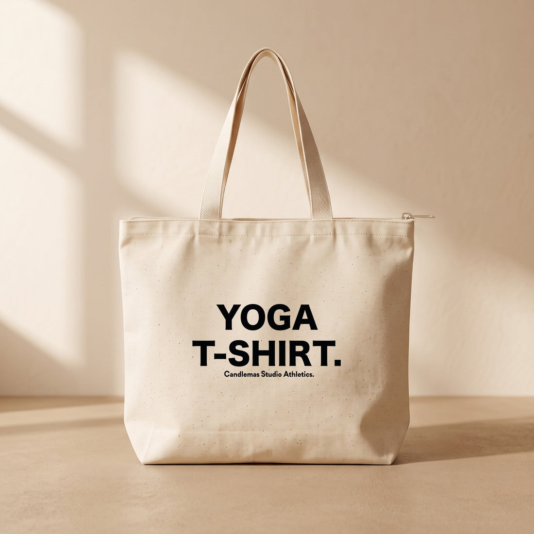 Yoga T-Shirt - Fermuarlı Tote Bag