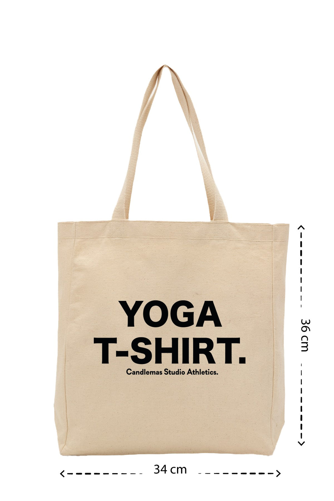 " Yoga T-Shirt " - Kanvas Çanta - Krem