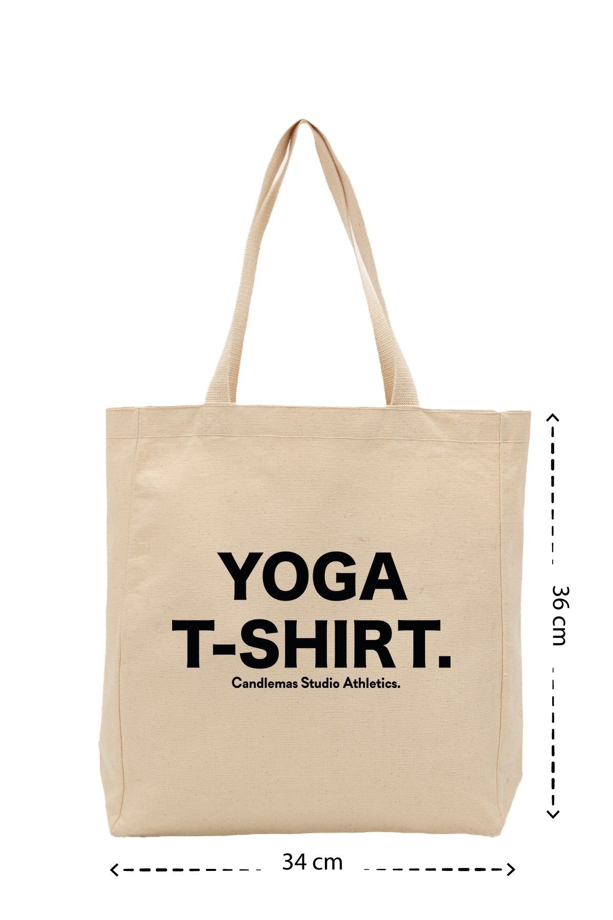 " Yoga T-Shirt " - Kanvas Çanta - Krem