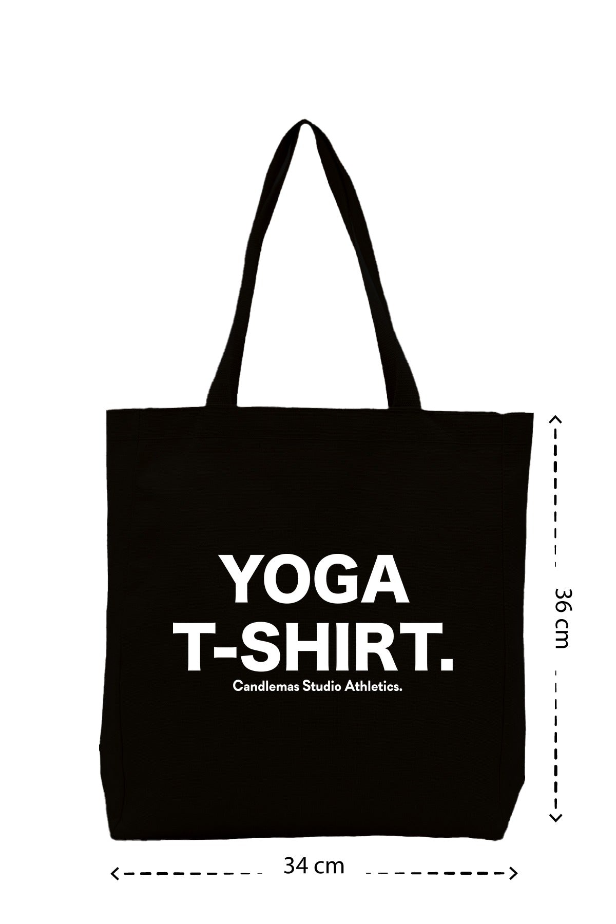 " Yoga T-Shirt " - Kanvas Çanta - Siyah