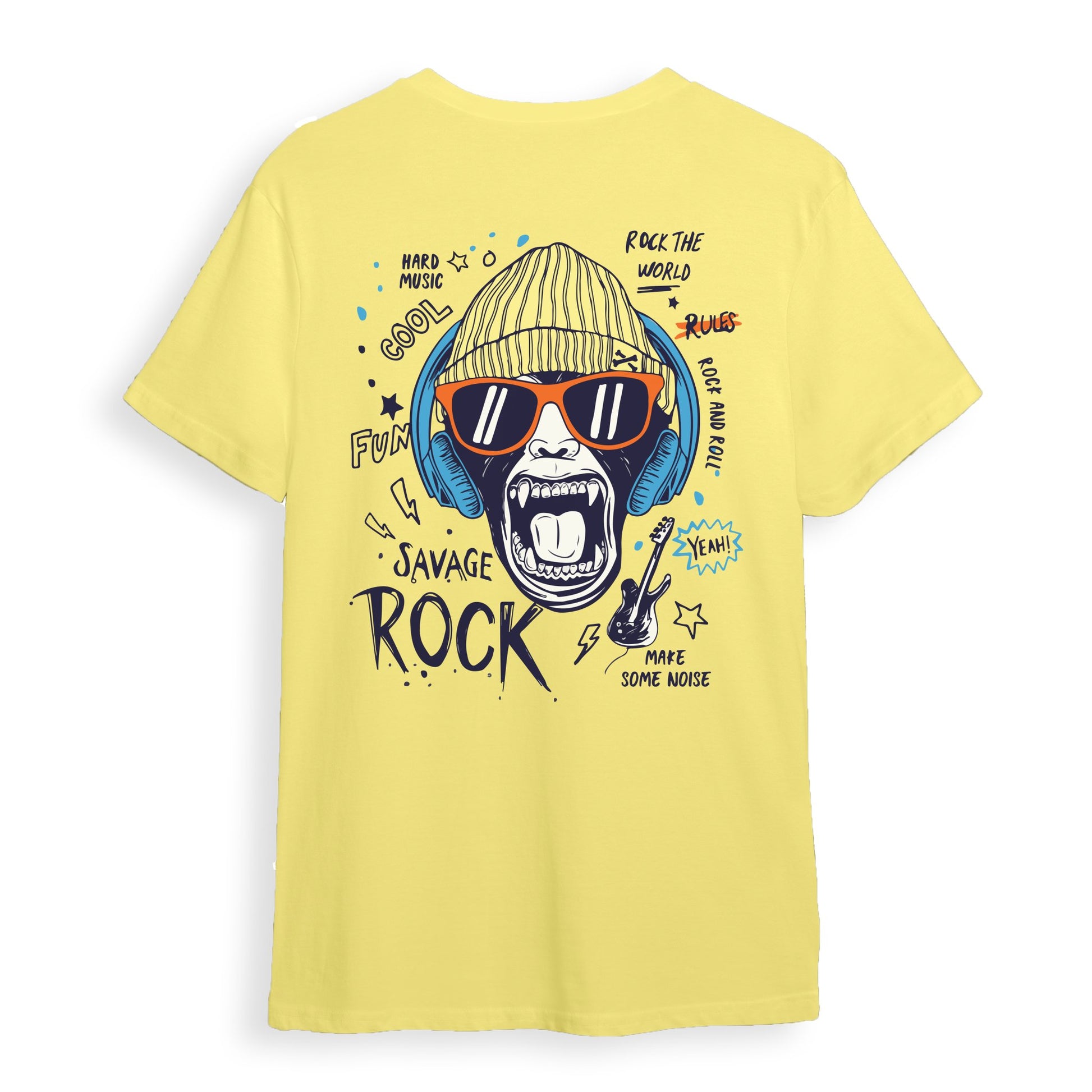 Rocker Monkey - Oversize T-Shirt Sırt - Candlemas Store