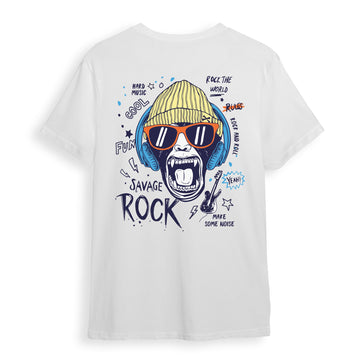 Rocker Monkey - Oversize T-Shirt Sırt - Candlemas Store